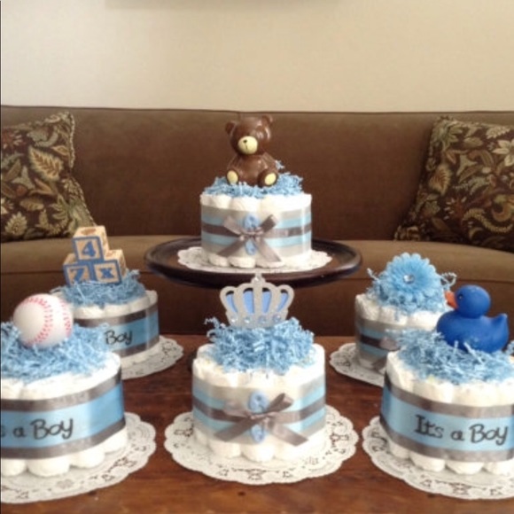 Other Its A Boy Baby Shower Centerpieces Diaper Cakes Poshmark